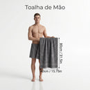 (OFERTA RELÂMPAGO) Kit Spa Imperial Aucalipe (06 Toalhas) + 2 TAPETES ANTIDERRAPANTES