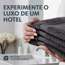 (OFERTA RELÂMPAGO) Kit Spa Imperial Aucalipe (06 Toalhas) + 2 TAPETES ANTIDERRAPANTES