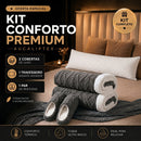 (OFERTA RELÂMPAGO) Kit Conforto Imperial Aucalipex™ (02 Mantas de Cordeiro) + TRAVESSEIRO GIGANTE + PANTUFA